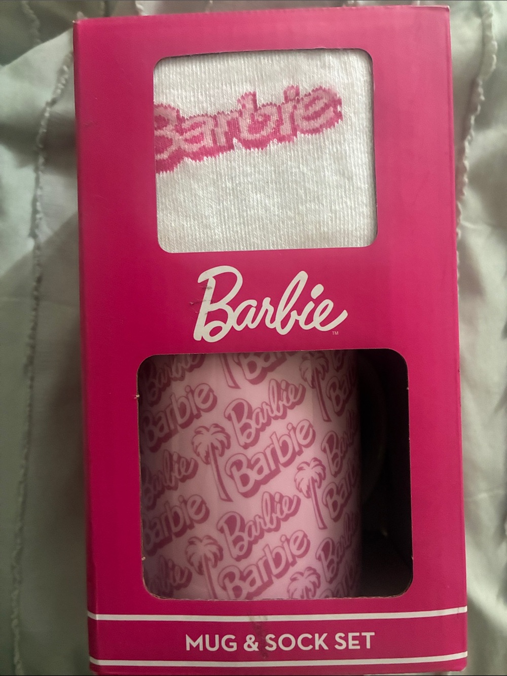 Barbie Pink Branded Mug & Sock Gift Set